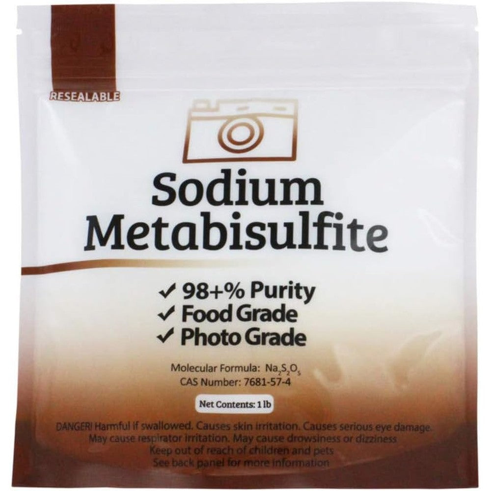 Duda Energy Sodium Metabisulfite food grade preservative front view pouch packaging.