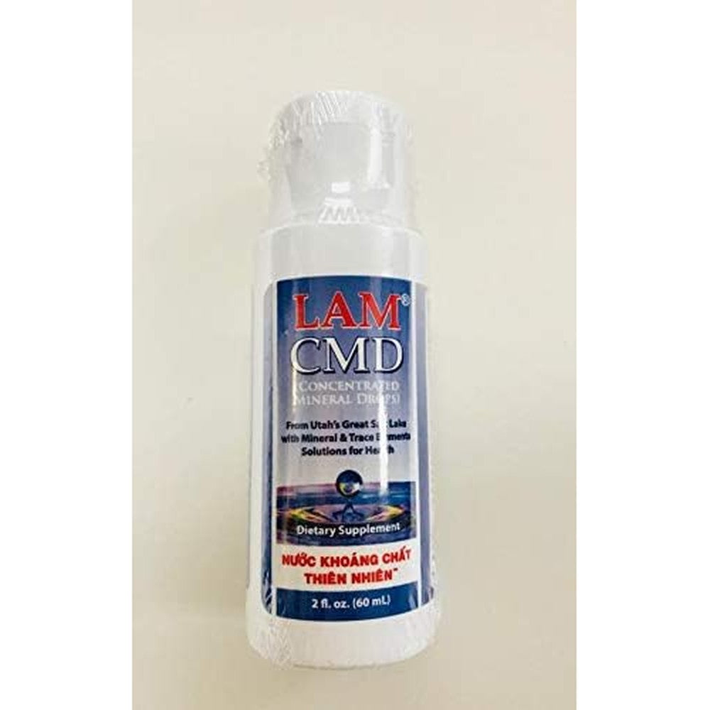 Lam Cmd Concentrated Mineral Drops 60 Milliliters bottle front view showing liquid trace mineral dietary supplement