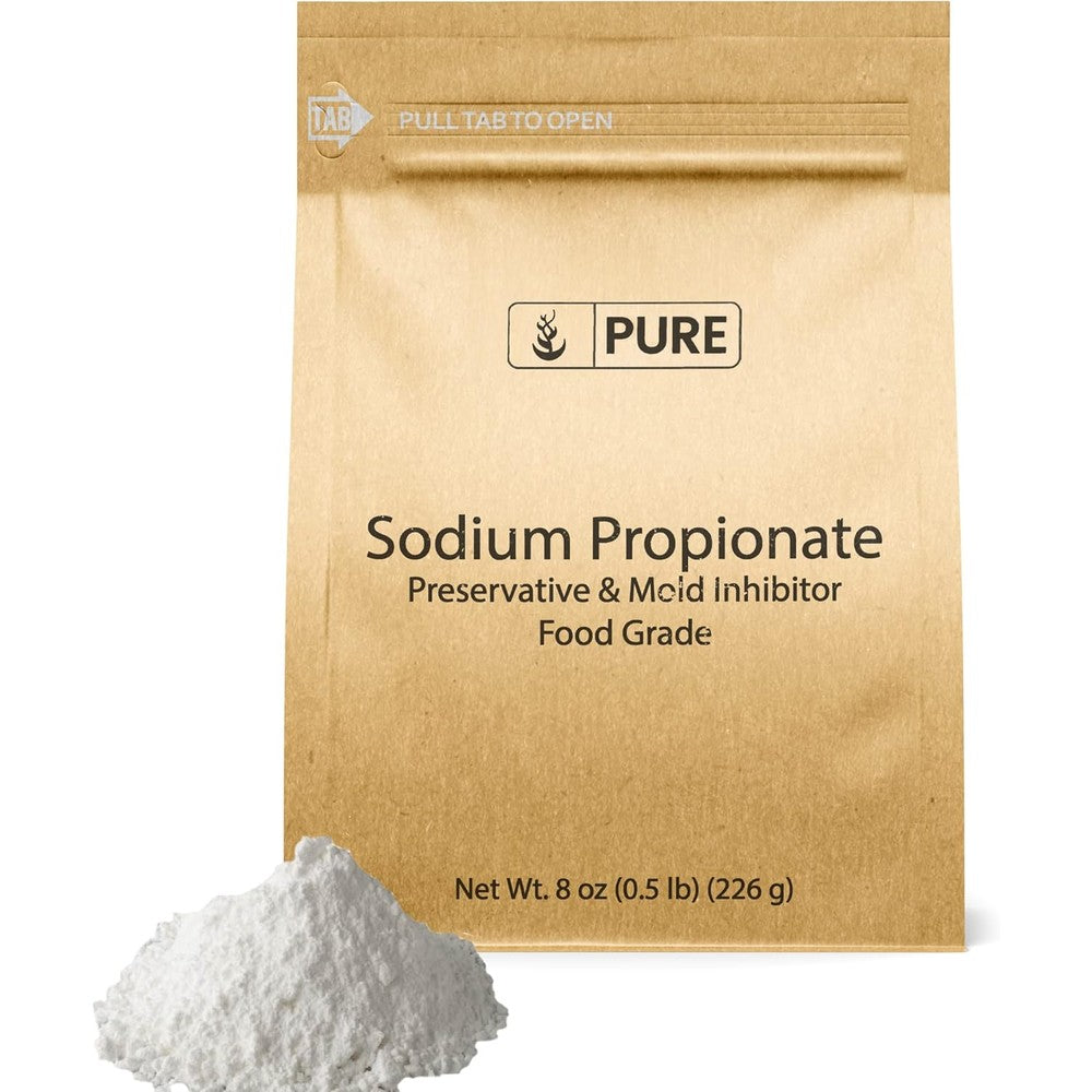 Pure Original Ingredients Sodium Propionate Eight Ounce front view food preservative powder India