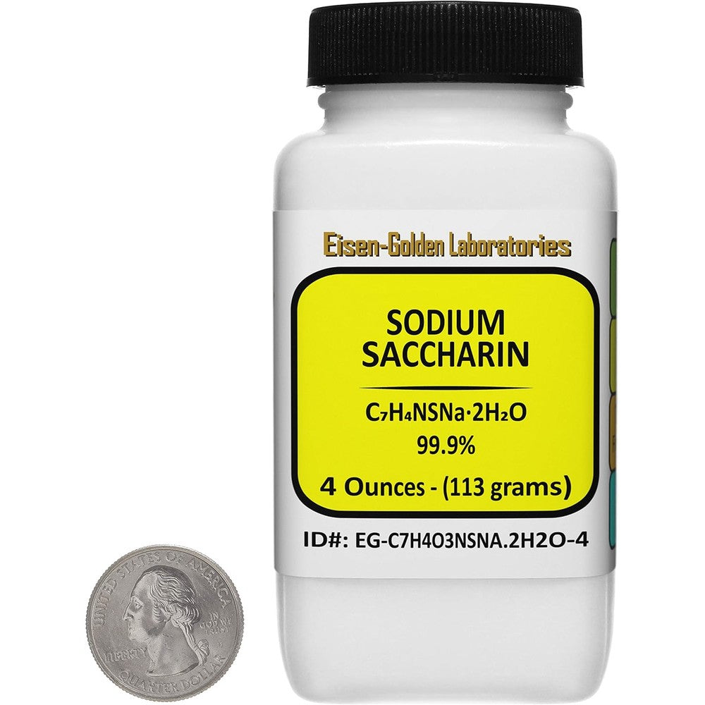 Eisen-Golden Laboratories Sodium Saccharin 4 Ounce bottle front view authentic sugar substitute