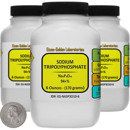 Eisen-Golden Laboratories Sodium Tripolyphosphate front view of food grade powder bottles
