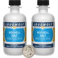 Loudwolf Rochelle Salt front view of the two bottles showing product labels and fine powder