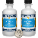 Loudwolf Rochelle Salt front view of the two bottles showing product labels and fine powder