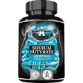Apollo's Hegemony Sodium Butyrate 570 mg front bottle view showing vegan capsules packaging