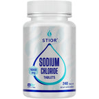 Stior sodium chloride electrolyte tablets bottle front view