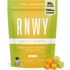 RNWY Salty Carbs electrolyte drink mix melon flavor front view pouch packaging