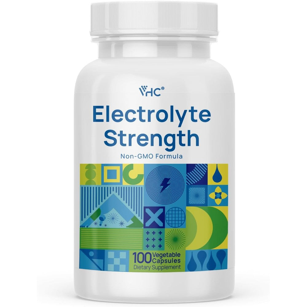 Vhc Electrolyte 100 Capsules front view bottle