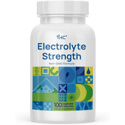Vhc Electrolyte 100 Capsules front view bottle