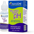Alkazone Balance Your pH drops front view showing the 1.25 fluid ounce bottle and packaging.