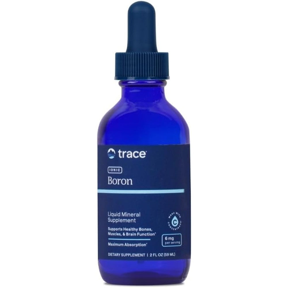 Trace Minerals Ionic Boron Liquid dietary supplement front view bottle