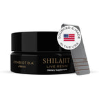Cymbiotika pure Himalayan shilajit black gold resin jar front view