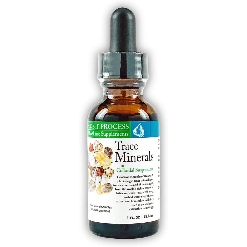 Morter HealthSystem Trace Minerals In Colloidal Suspension 1 fluid ounce front view bottle for cellular health