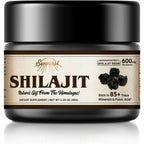 Sennasi Pure Himalayan Organic Shilajit Resin front view jar packaging