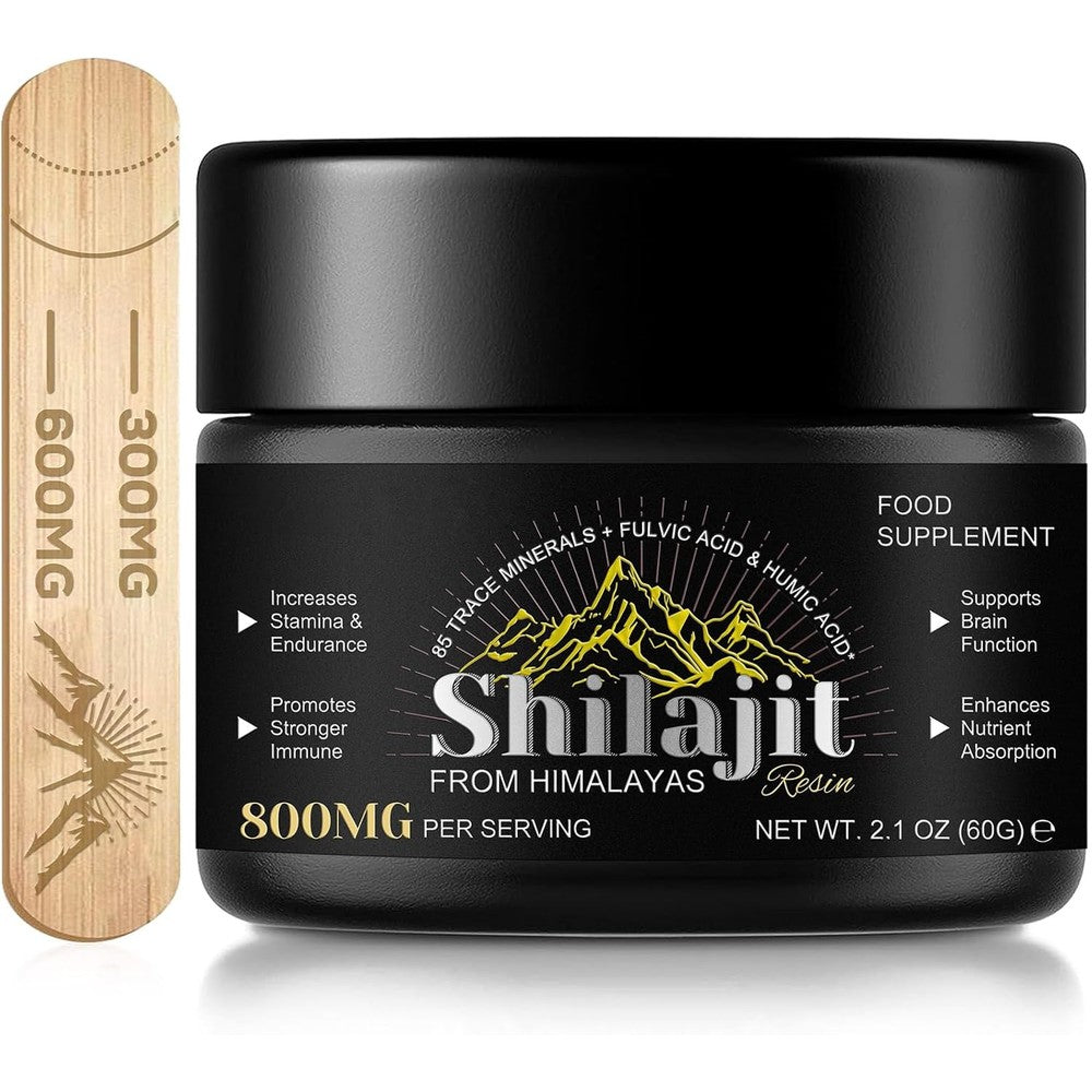 XAYGHE Arbcrn Pure Himalayan Shilajit Resin Supplement front view jar for natural stamina booster