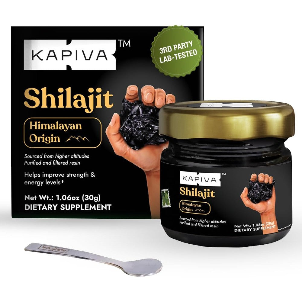Kapiva Himalayan shilajeet resin provides an immune boost and natural energy as a health product.