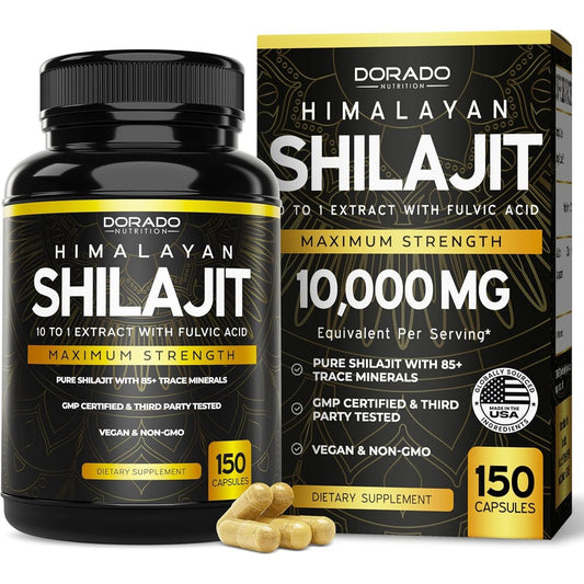 Dorado Nutrition Himalayan shilajit capsules are premium health supplements for an immune boost.