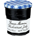 Bonne Maman black currant jelly jar front view
