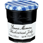 Bonne Maman black currant jelly jar front view