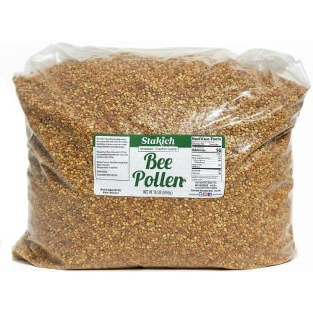 Stakich bee pollen granules front view packaging