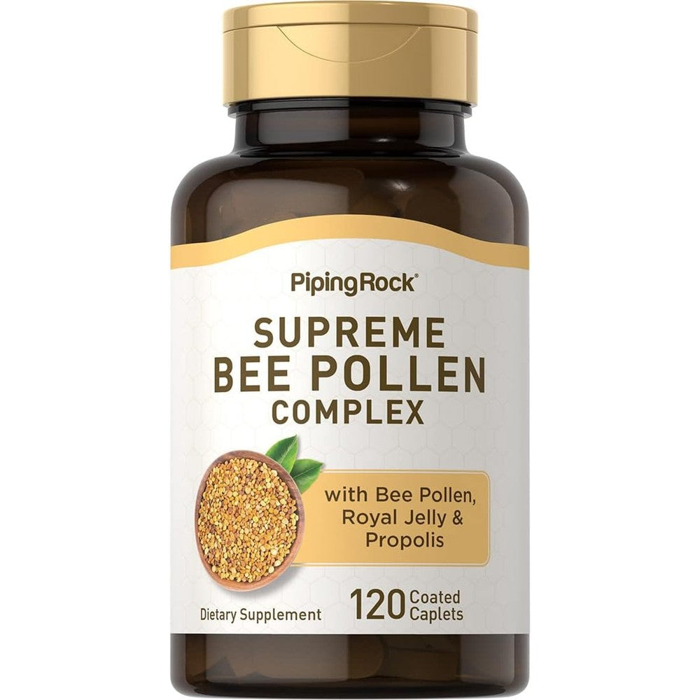 Piping Rock Supreme Bee Pollen Complex bottle front view supplement