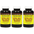 YS Organic royal jelly bee pollen propolis capsules front view