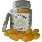 Bee Royal fresh royal jelly capsules front view jar