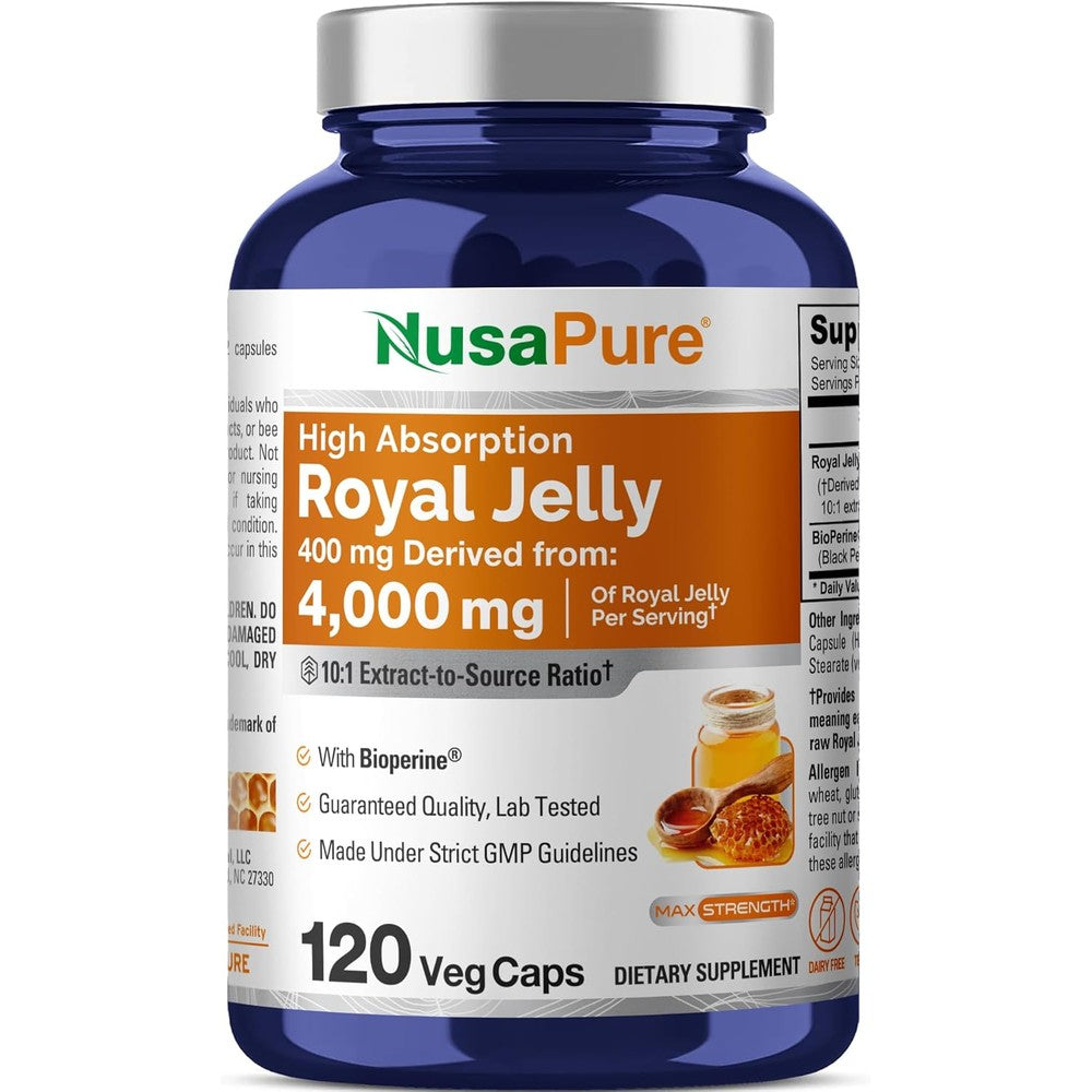 NusaPure Royal Jelly extract bottle front view supplement