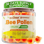 Nextdia organic bee pollen gummies front view bottle supplement