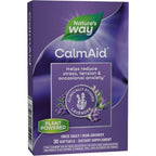 Nature's Way CalmAid Lavender Oil 30 Softgels front bottle view for stress relief