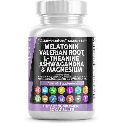 Clean Nutraceuticals MagMelan sleep support supplement front bottle view