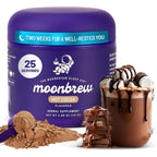MoonBrew Nighttime Magnesium Hot Cocoa canister front view