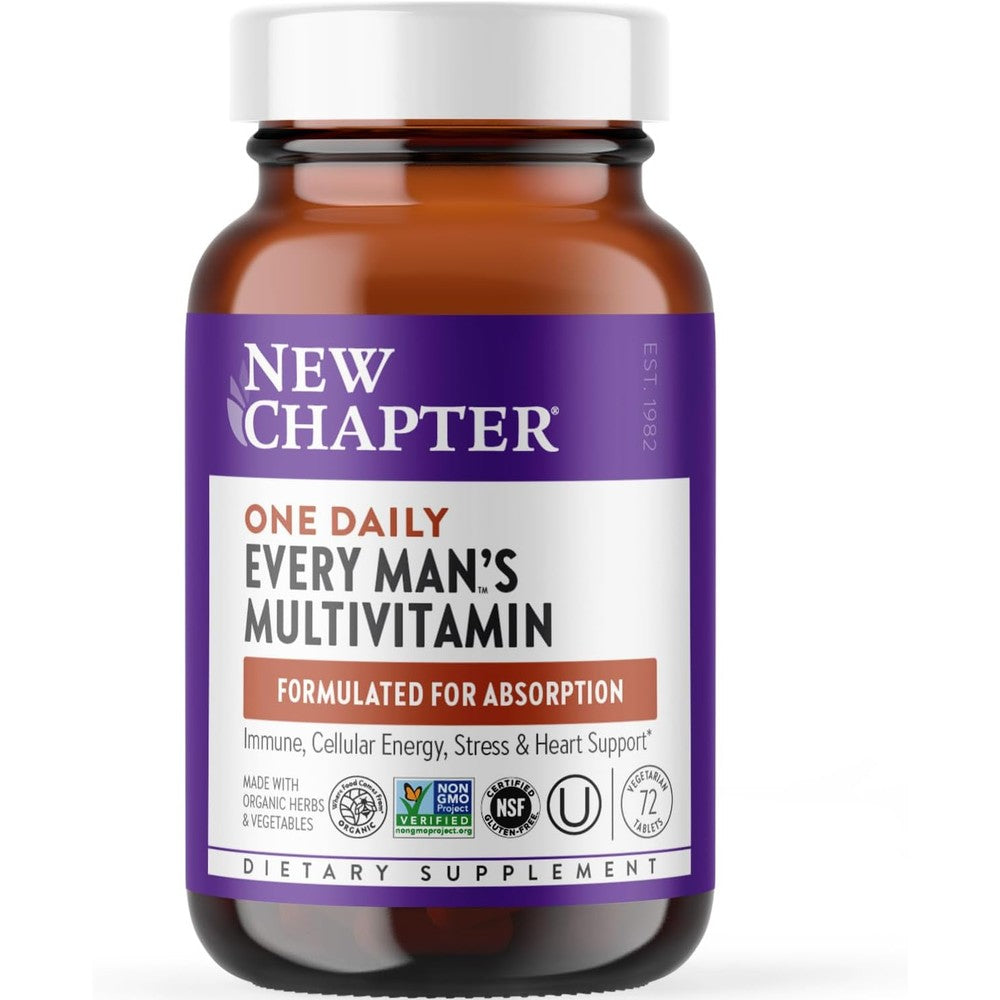 New Chapter Every Man's One Daily Multivitamin front packaging view