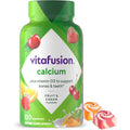 Vitafusion calcium and Vitamin D3 supplement bottle front view