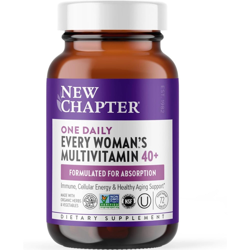 New Chapter Every Womans One Daily Multivitamin 40 Plus front view bottle
