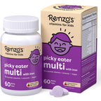 Renzos Picky Eater Kids Multivitamin front view bottle and packaging