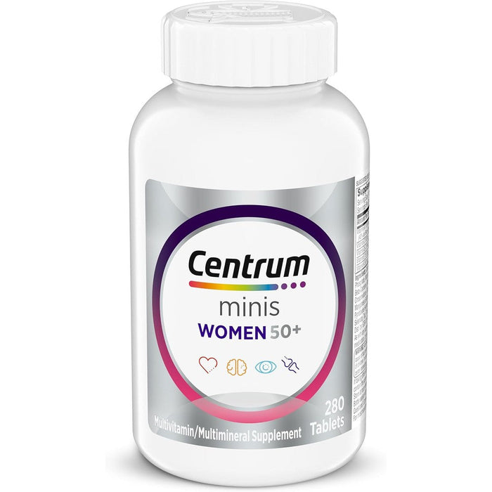 Centrum Minis Silver Women 50 Plus front view supplement bottle
