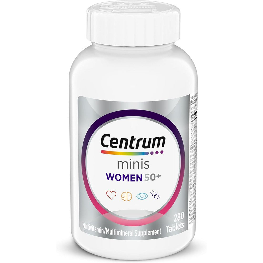 Centrum Minis Silver Women 50 Plus Multivitamin 280 count bottle front view