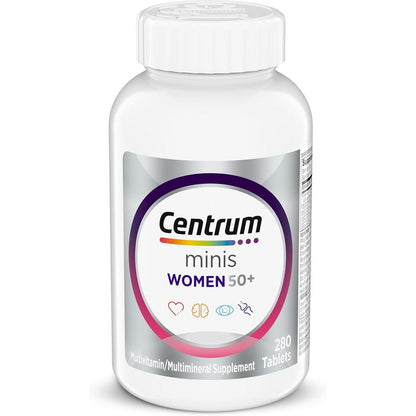 Centrum Minis Silver Women 50 Plus Multivitamin 280 count bottle front view