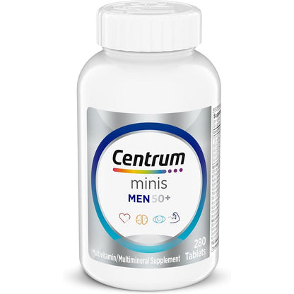 Centrum Minis Silver Multivitamin for Men 50 Plus 280 tablets front bottle view