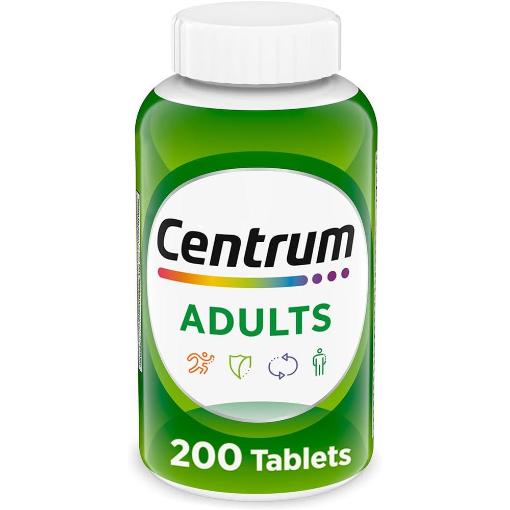 Centrum Adult Multivitamin 200 Tablets Front View