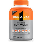 Bayer One A Day Women's 50 Plus Multivitamin front view bottle packaging