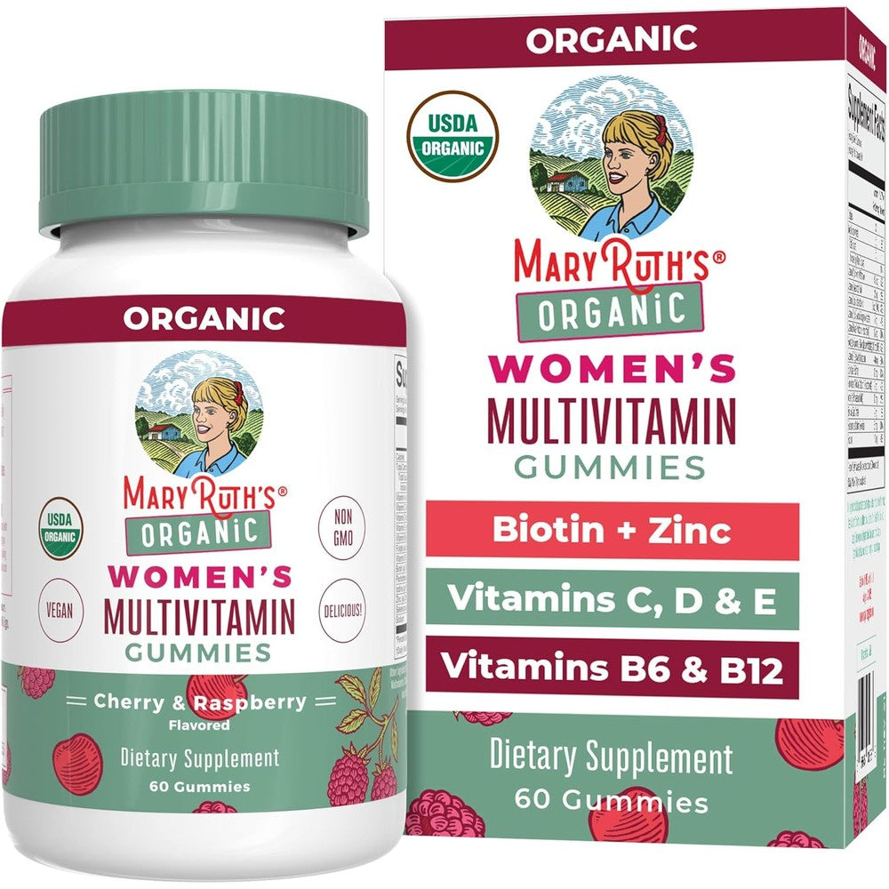 MaryRuth Organics womens multivitamin gummies sixty count front bottle view