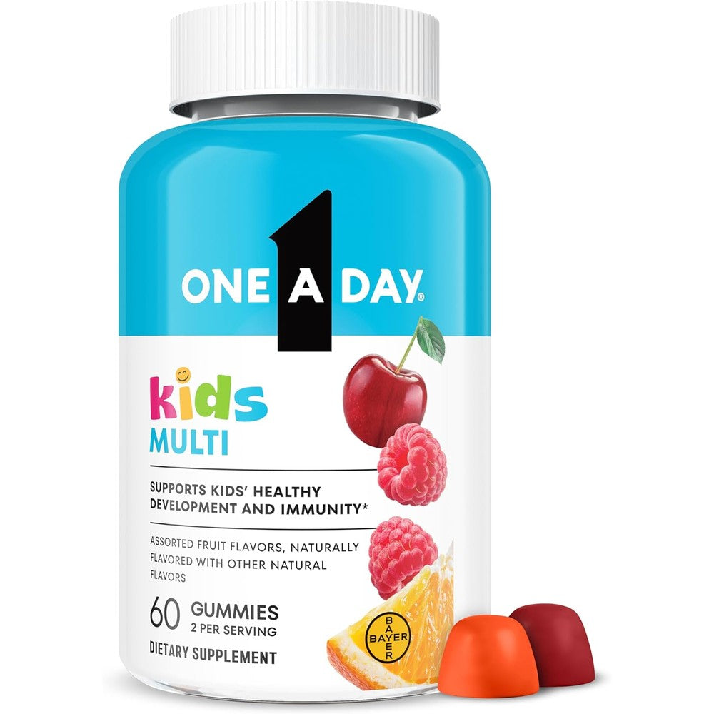 One A Day Kids Multivitamin Immune Support Gummies front bottle view