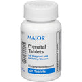 Major Prenatal Tablets dietary supplement front view bottle