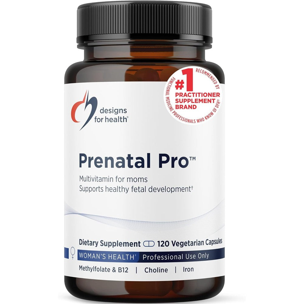 Designs for Health Prenatal Pro bottle front view