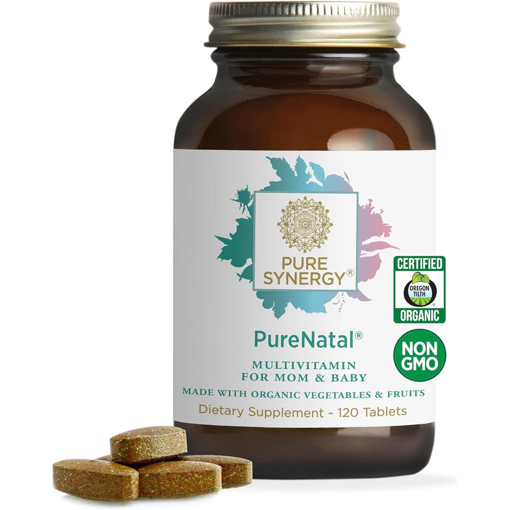Pure Synergy PureNatal prenatal vitamins bottle front view