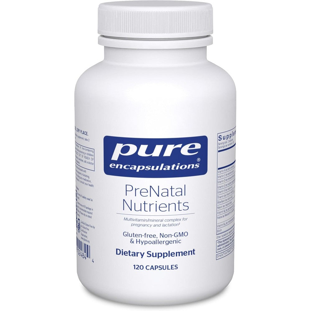 Pure Encapsulations PreNatal Nutrients front of bottle
