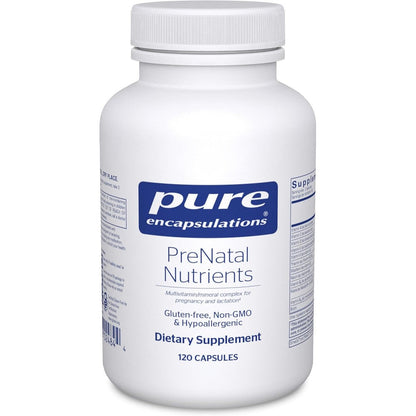 Pure Encapsulations PreNatal Nutrients front of bottle