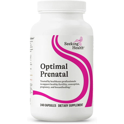 Seeking Health Optimal Prenatal 240 Capsules front view