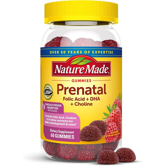 Nature Made Prenatal Gummies bottle front view